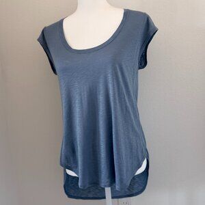 Velvet by Graham & Spencer Blue Vintage Slub Women's T-shirt Small